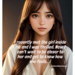 Embrassing the girl inside