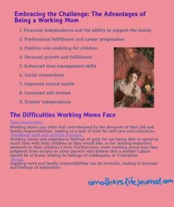 pros and cons of being a working mom-signed
